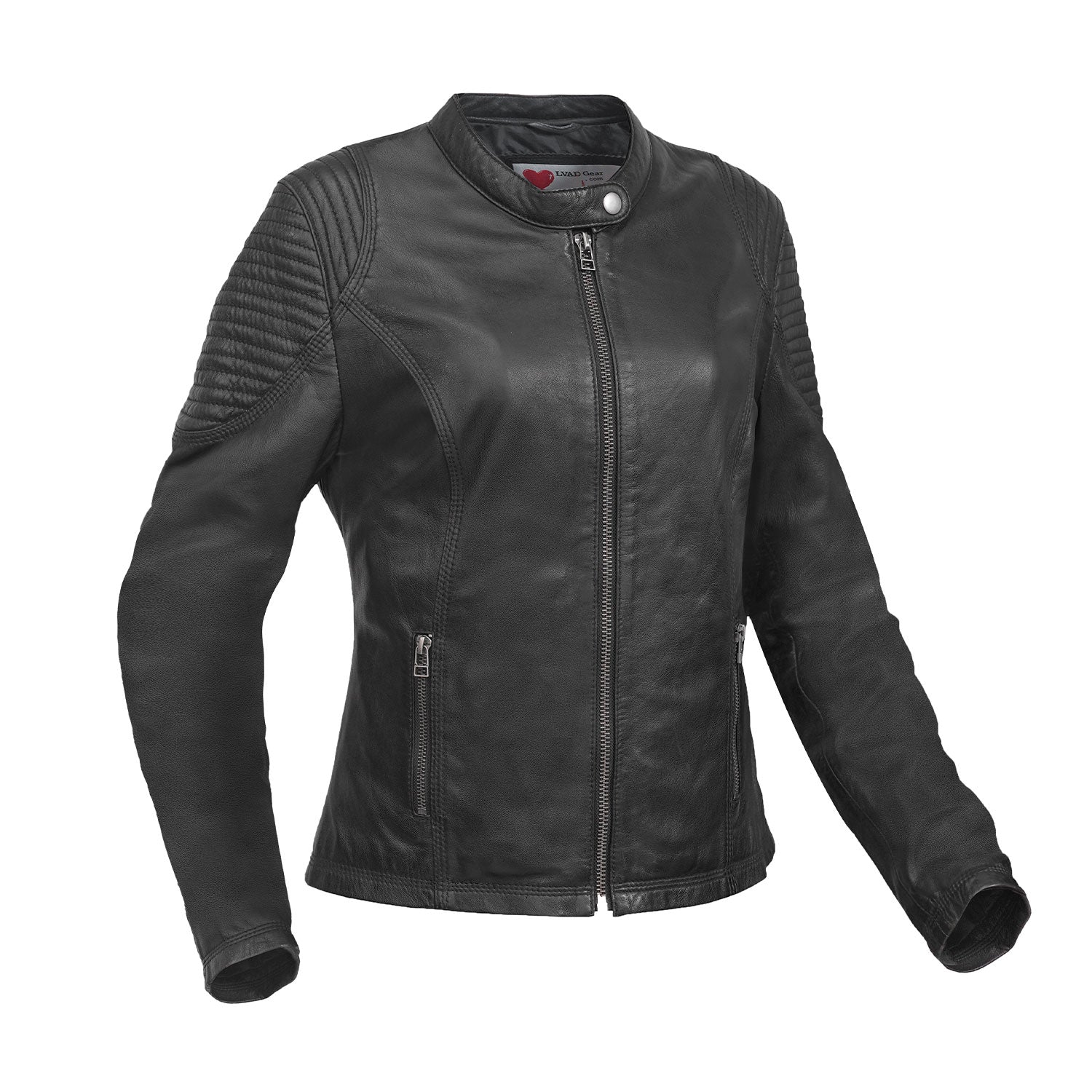 LVAD Heartmate Women's Leather Jacket – Black